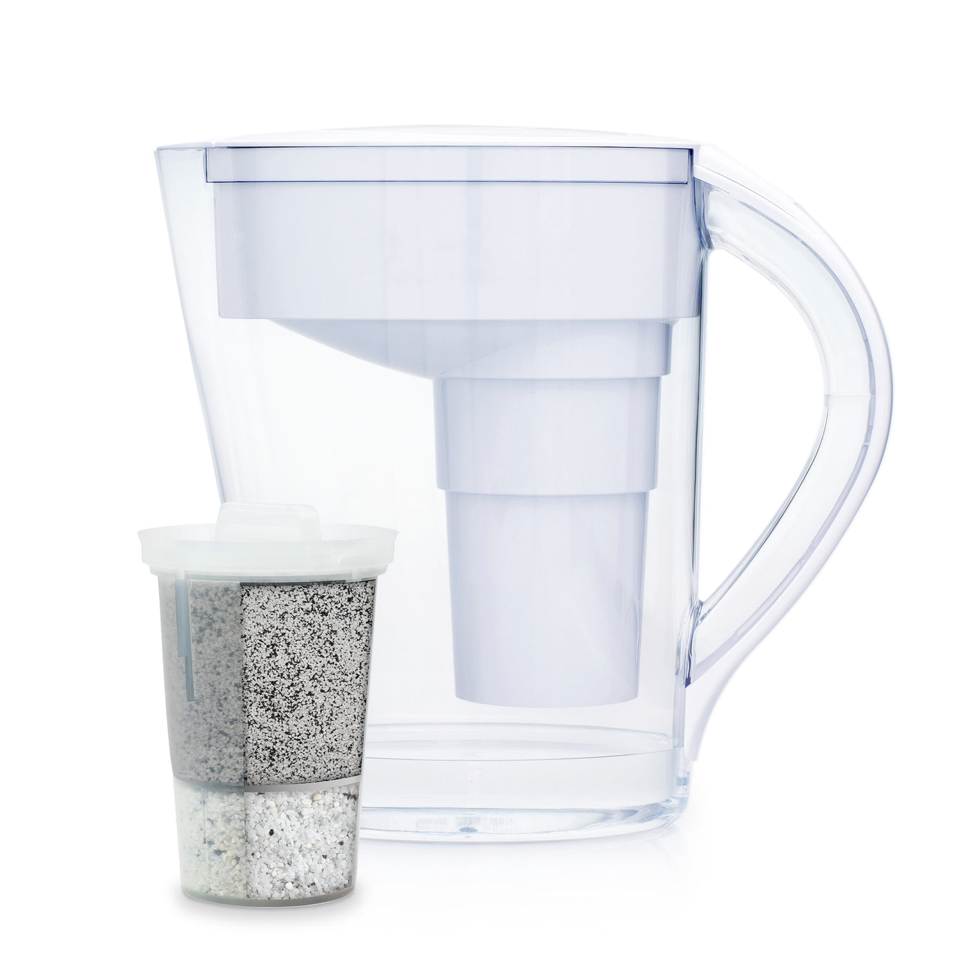 The Santevia MINA jug with Fluoride Filter white#colour_white
