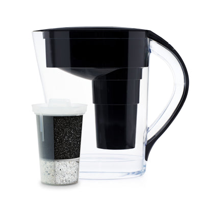 The Santevia MINA Alkaline Pitcher Black#colour_black